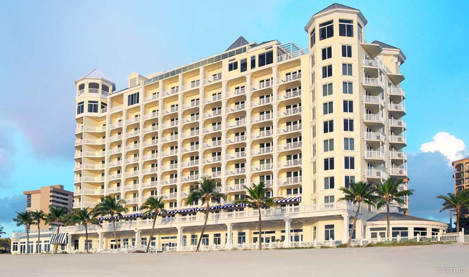 Beach View of Pelican Grand Beach Resort, Luxury Oceanfront Condos in Fort Lauderdale