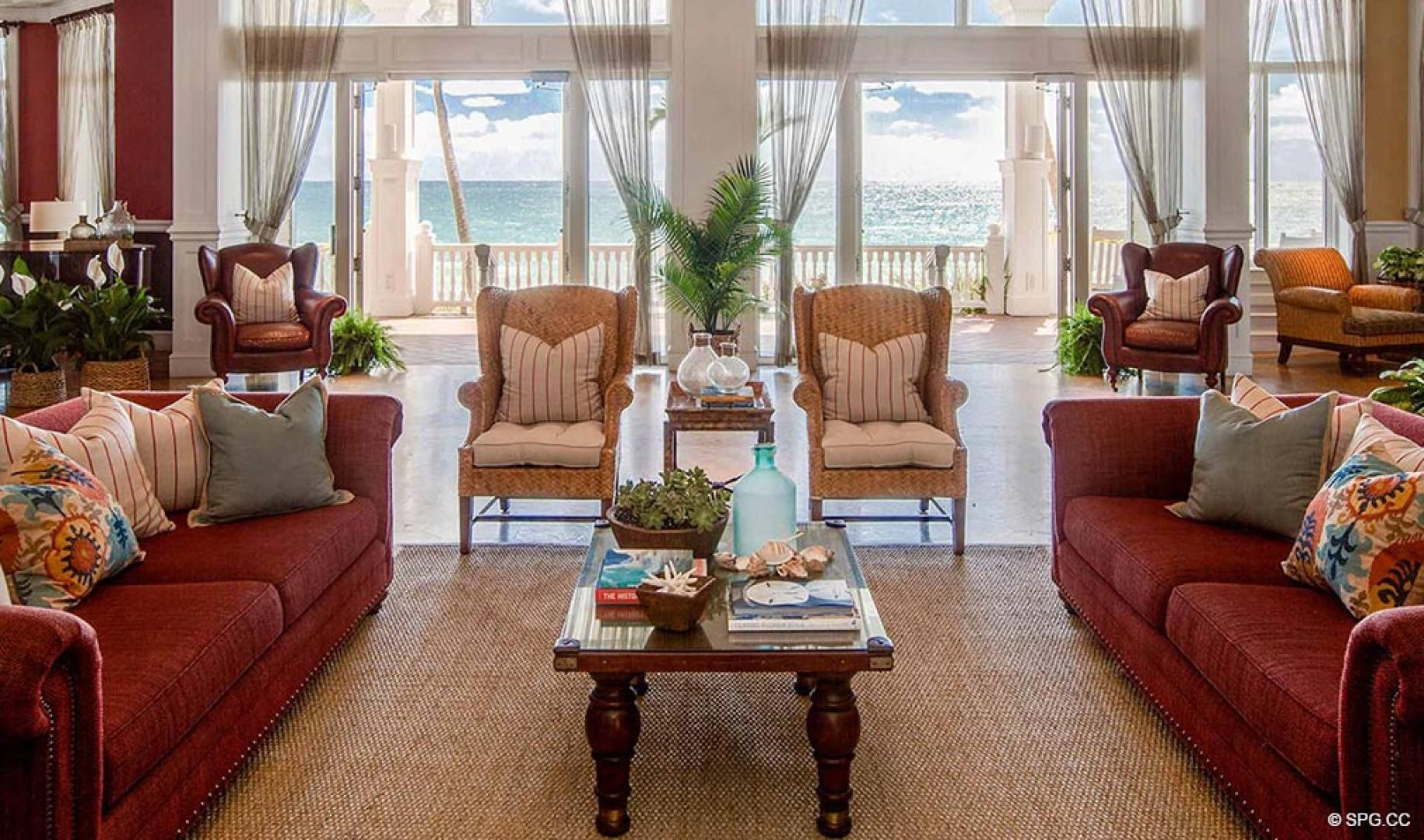 Lobby inside Pelican Grand Beach Resort, Luxury Oceanfront Condos in Fort Lauderdale