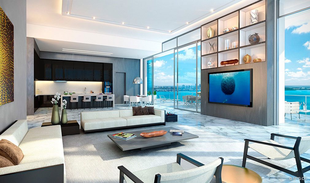 Large Open Floorplans at Echo Brickell, Seaside Luxury Condos in Miami, Florida 33131