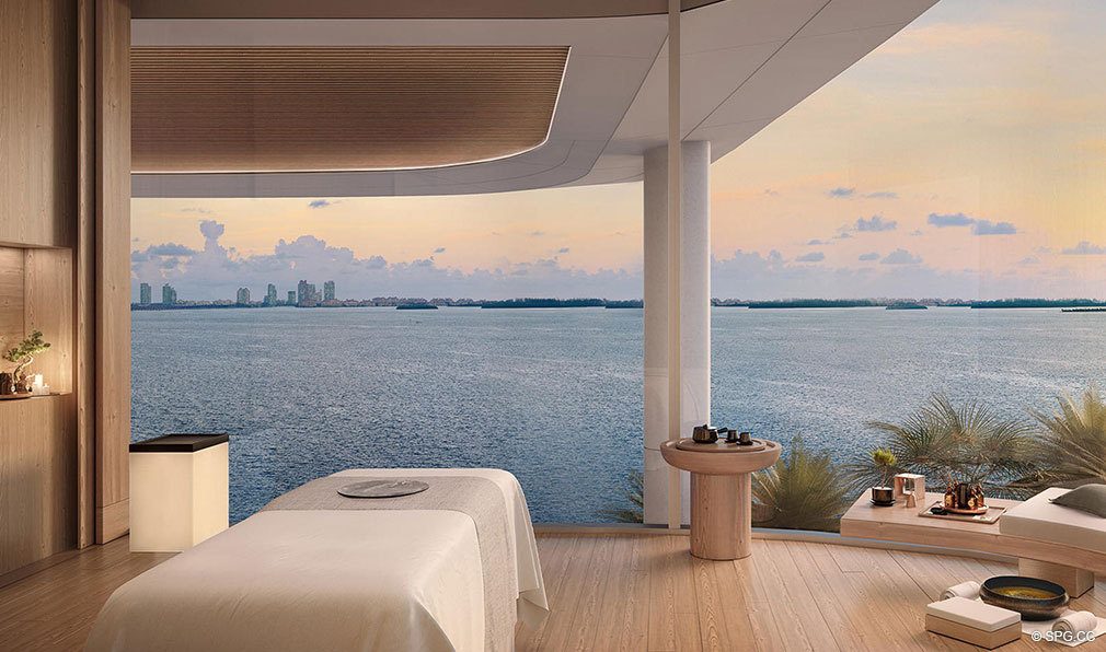 Spa Terrace at Una Residences, Luxury Waterfront Condos in Miami, Florida, Florida 33129
