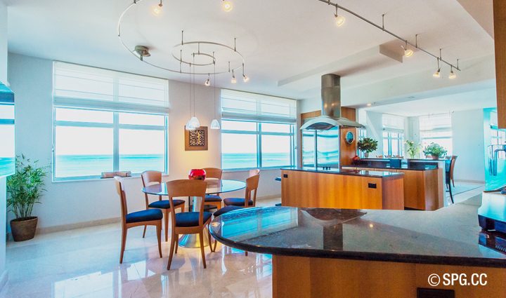 Breakfast inside Residence 9B Tower 2 For Sale at The Palms, Luxury Oceanfront Condominiums Fort Lauderdale, Florida 33305