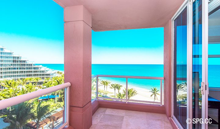 Terrace View From Residence 9B Tower 2 at The Palms Luxury Condominiums, Fort Lauderdale, Florida 33305