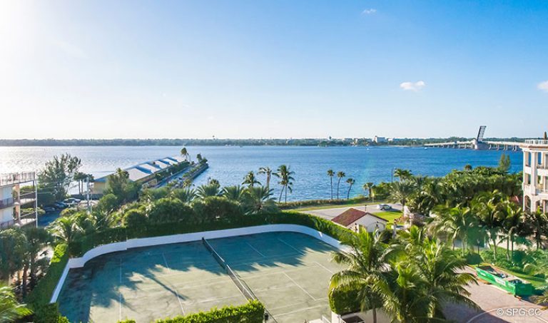 Beautiful Intracoastal Views from Penthouse 7 at Bellaria, Luxury Oceanfront Condominiums in Palm Beach, Florida 33480.