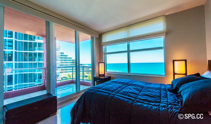 Bedroom inside Residence 9B Tower 2 For Sale at The Palms, Luxury Oceanfront Condominiums Fort Lauderdale, Florida 33305