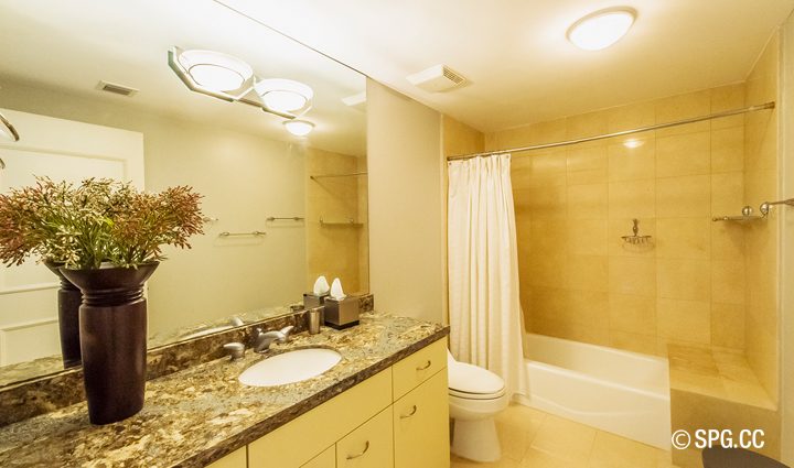 Bath inside Residence 9B Tower 2 For Sale at The Palms, Luxury Oceanfront Condominiums Fort Lauderdale, Florida 33305