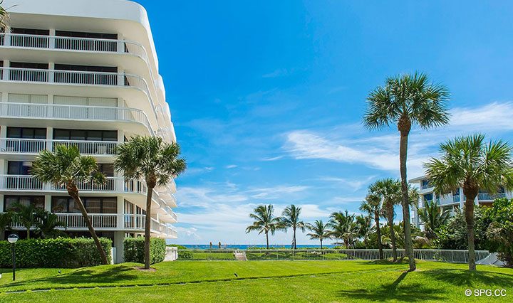 View from Residence R1C1 at The Stratford, Luxury Oceanfront Condominiums in Palm Beach, Florida 33480.