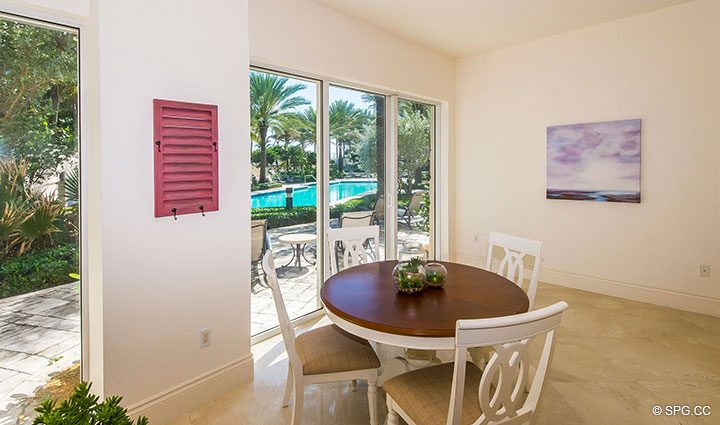 Private Cabana Offered with Residence 204 at Bellaria, Luxury Oceanfront Condominiums in Palm Beach, Florida 33480.