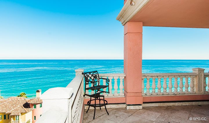 Large Terrace Space for Residence 11B, Tower I at The Palms, Luxury Oceanfront Condominiums Fort Lauderdale, Florida 33305