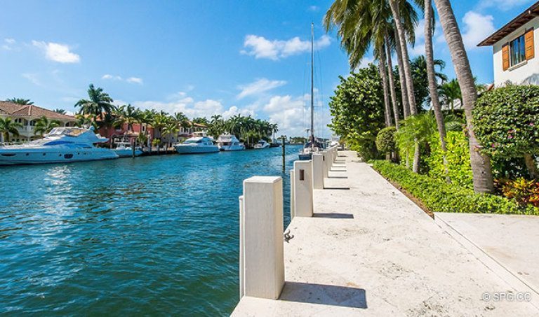 Deep Water Dockage for the Luxury Waterfront Homes in Harbor Beach, Fort Lauderdale, Florida 33316