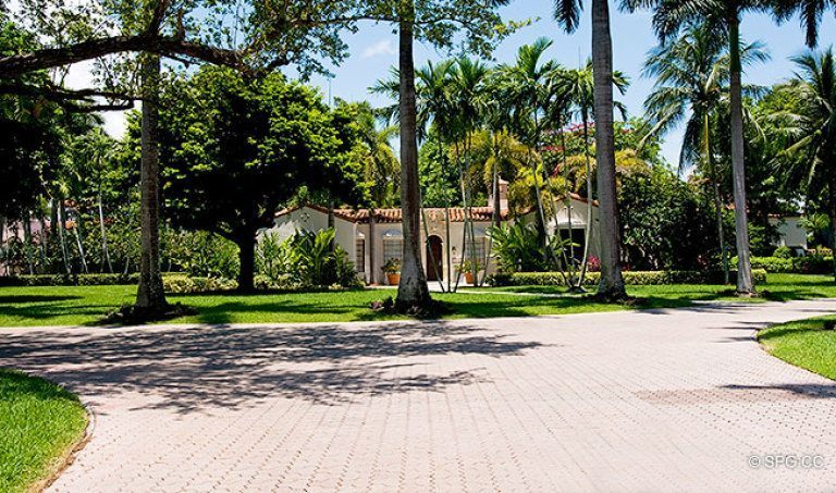 Lush Green Landscaping on Fisher Island