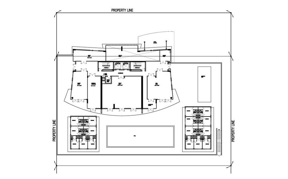 Siteplan for Apogee Beach, Luxury Oceanfront Condos in Hollywood Beach, Florida 33019