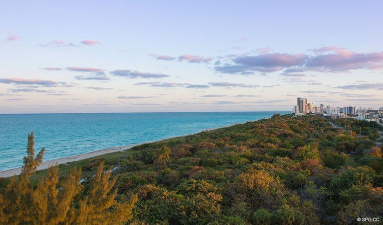 Southeast Open Space Park View from Eighty Seven Park, Luxury Oceanfront Condos in Miami Beach, Florida 33154