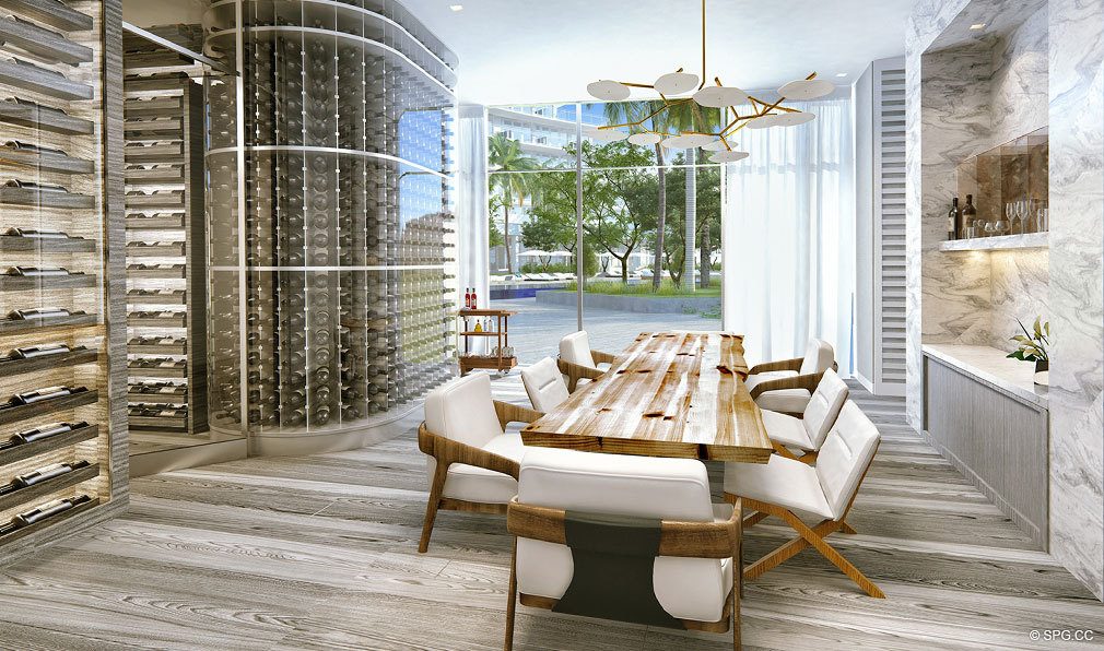 Napa Wine Cellar at Auberge Beach Residences, Luxury Oceanfront Condos in Ft Lauderdale