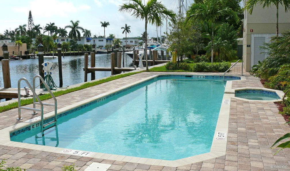 Pool Deck at the Landings At Las Olas, Luxury Watefront Condominiums, Fort Lauderdale, Florida 33305