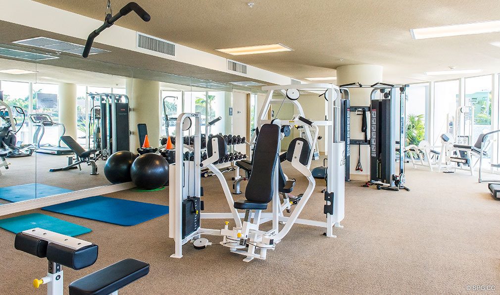 Fitness Center at La Rive, Luxury Waterfront Condos in Fort Lauderdale, Florida 33304