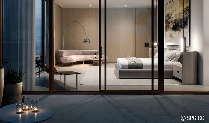 Bedroom La Clara, Luxury Waterfront Condominiums Located palm Beach