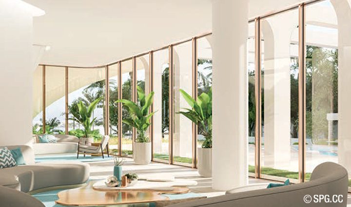 Lobby, Common Area La Clara, Luxury Waterfront Condominiums Located palm Beach
