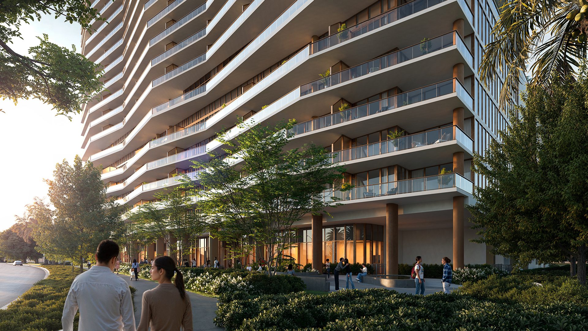 The Berkeley Palm Beach Hero Streetscape