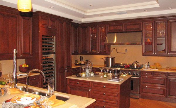 Kitchen at residence 601 Luxuria luxury condo in Boca Raton, Florida