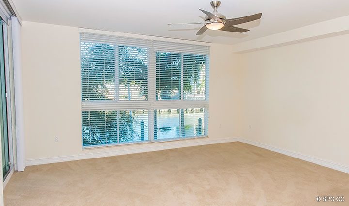 Master Bedroom inside Residence 204 at The Landings at Las Olas, Luxury Waterfront Condominiums Fort Lauderdale, Florida 33305