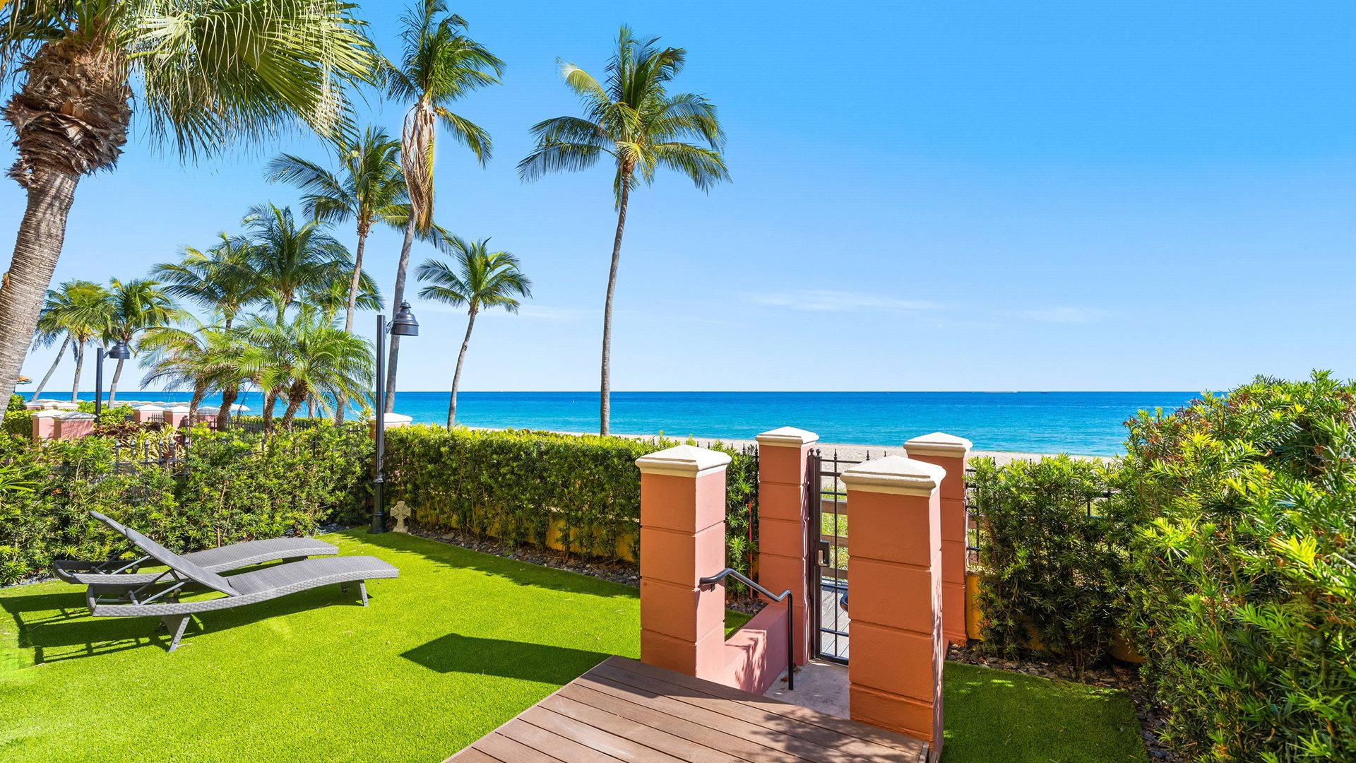 Luxury Oceanfront Villa IV at The Palms The Palms Condominiums Rear Exterior View 2