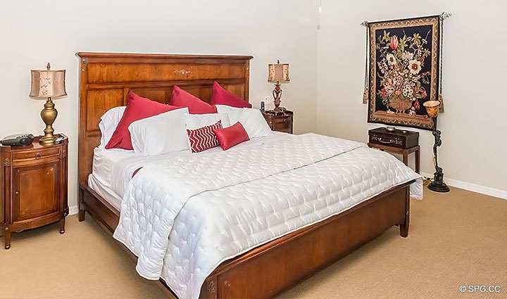 Master Bedroom inside Residence 1902 at L Hermitage, Luxury Oceanfront Condominiums Fort Lauderdale, Florida 33308