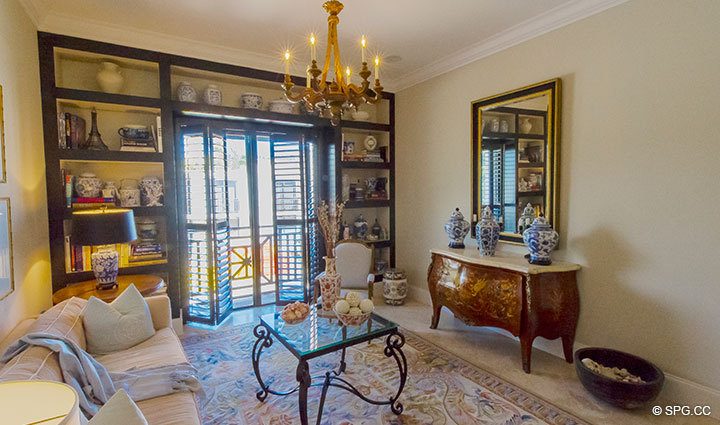 Living Room at Luxury Oceanfront Residence 248, The Oceanage Condominiums, 1650 South Ocean Lane, Fort Lauderdale, Florida 33316