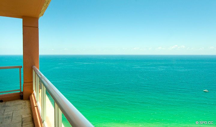 Ocean View at Luxury Oceanfront Residence 23B, Tower II,The Palms Condominium, 2110 North Ocean Boulevard, Fort Lauderdale, Florida 33305, Luxury Beach Condos