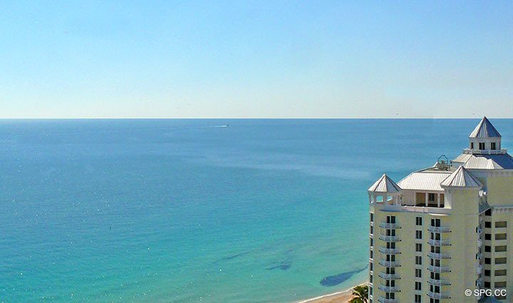 Southeast Ocean View at  Luxury Oceanfront Residence 20B, Tower I, The Palms Condominiums, 2100 North Ocean Boulevard, Fort Lauderdale Beach, Florida 33305, Luxury Seaside Condos