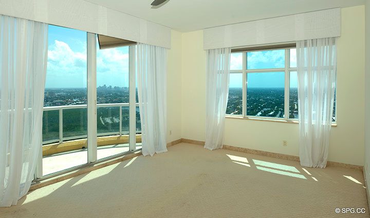 Master Bedroom 2 at Luxury Oceanfront Residence 31A, Tower I, The Palms Condominiums, 2100 North Ocean Boulevard, Fort Lauderdale, Florida 33305, Luxury Seaside Condos 