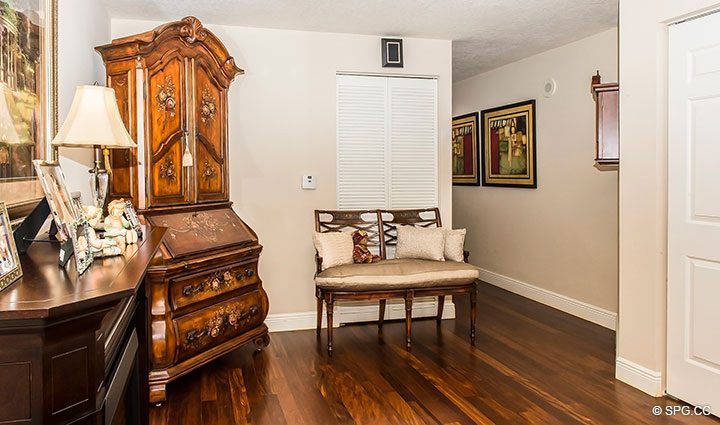 Upstairs Landing inside Residence 105 at La Cascade, Luxury Waterfront Condominiums in Fort Lauderdale, Florida 33304.