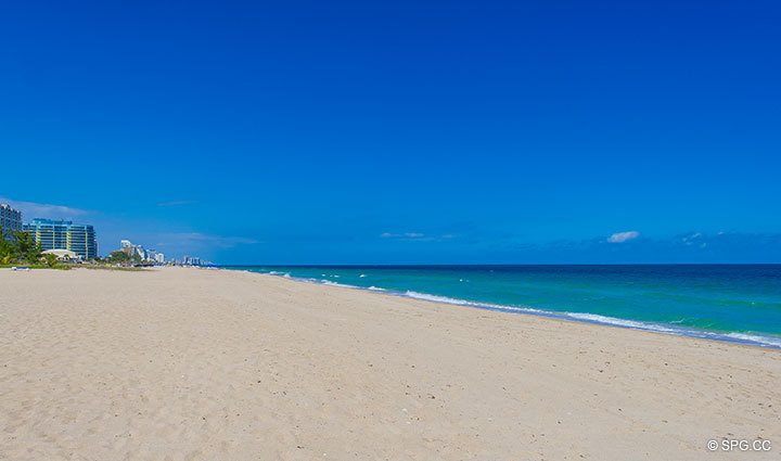 Beach at Luxury Oceanfront Residence 248, The Oceanage Condominiums, 1650 South Ocean Lane, Fort Lauderdale, Florida 33316