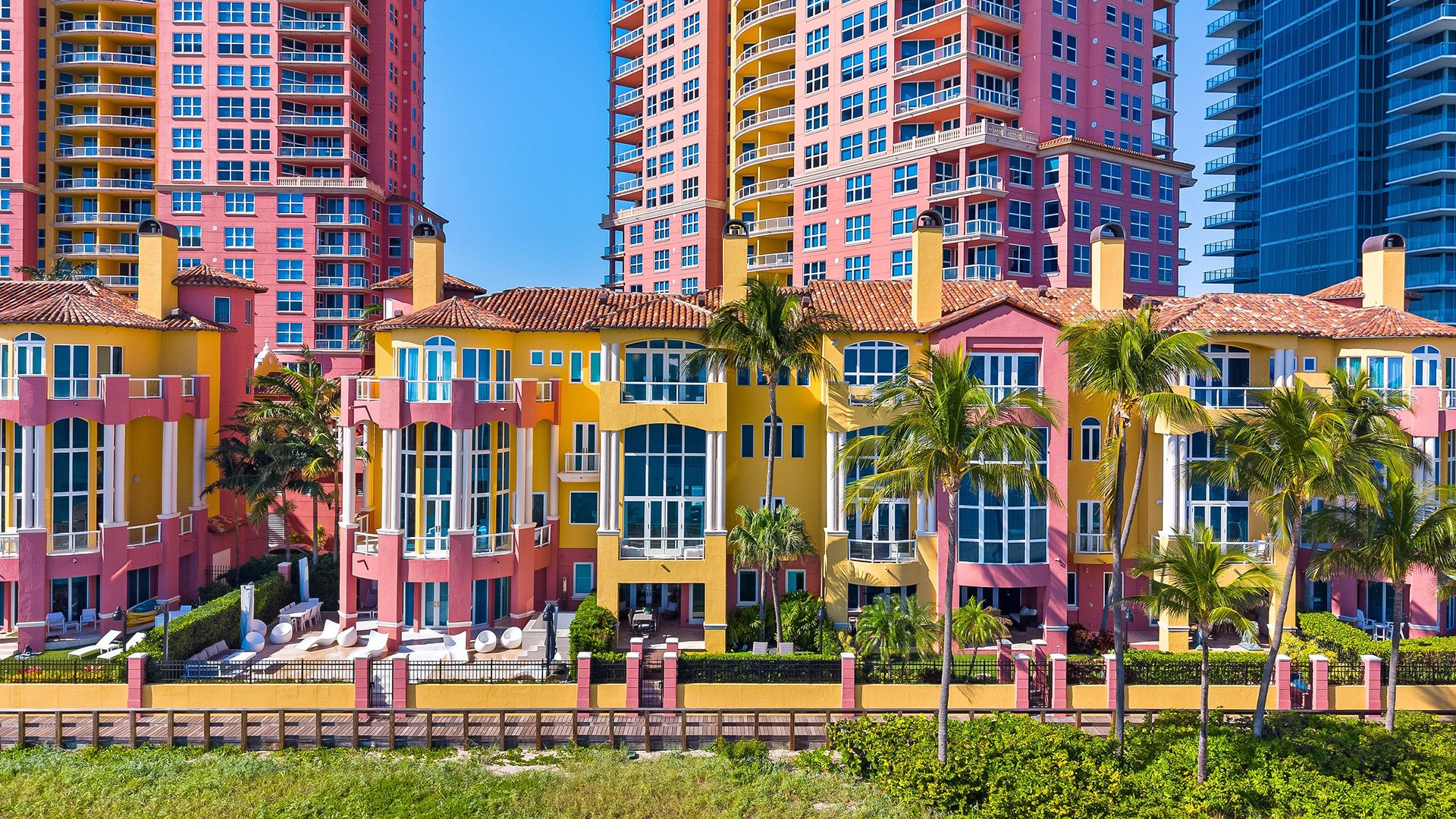 Luxury Oceanfront Villa IV at The Palms The Palms Condominiums Aerial 6