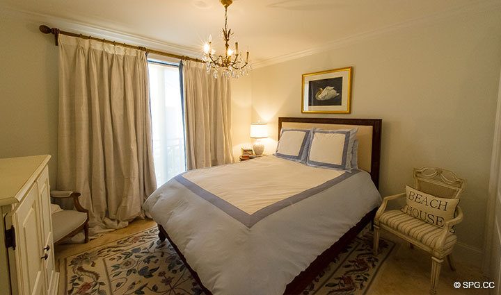 Guest Bedroom at Luxury Oceanfront Residence 248, The Oceanage Condominiums, 1650 South Ocean Lane, Fort Lauderdale, Florida 33316