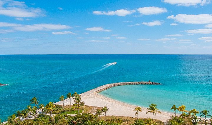 Superb Ocean Views from Residence 902 For Rent at One Bal Harbour, Luxury Oceanfront Condos in Bal Harbour, Miami, Florida 33154.