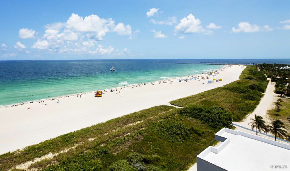 Beach and Ocean Views at 321 Ocean, Luxury Oceanfront Condominiums Located at 321 Ocean Drive, Miami Beach, FL 33139