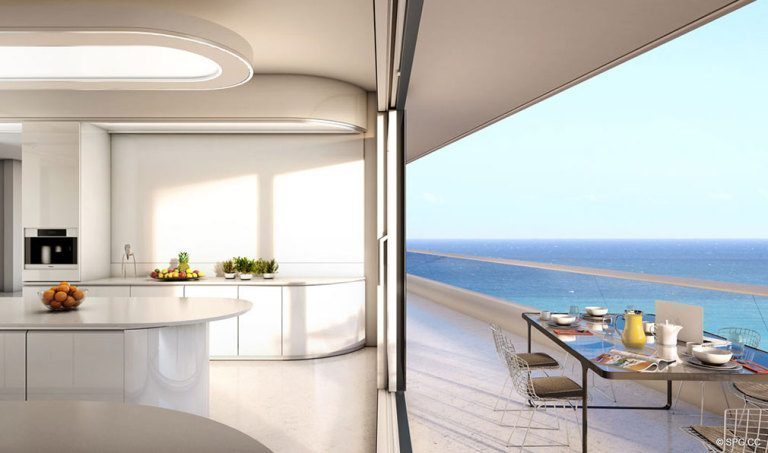 Indoor and Outdoor Living at Faena House, Luxury Oceanfront Condominiums Located at 3201 Collins Ave, Miami Beach, FL 33140