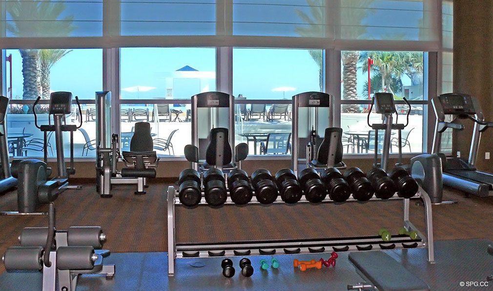 Ocean Palms Fitness Center, Luxury Oceanfront Condominiums Located at 3101 S Ocean Dr, Hollywood Beach, FL 33019
