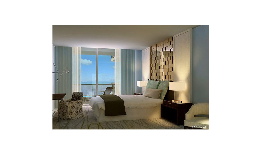 St. Regis Bal Harbour Bedroom, Luxury Oceanfront Condominium, 9701 Collins Ave, Bal Harbour, FL 33154