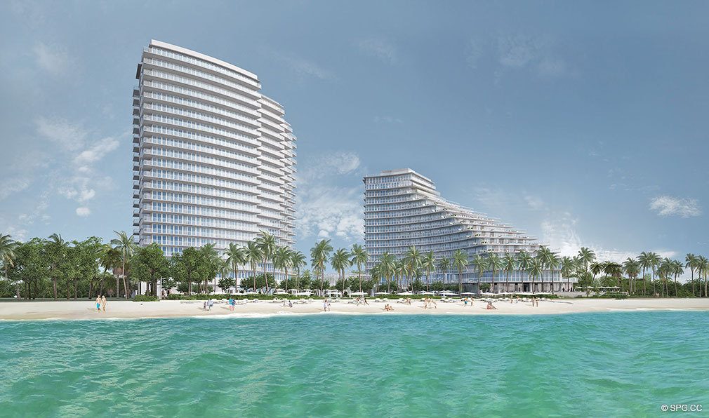 New Construction Rendering for Auberge Beach Residences, Luxury Oceanfront Condos in Ft Lauderdale