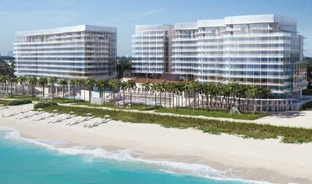 Beach at Surf Club, Luxury Oceanfront Condominiums Located at 9011 Collins Ave Surfside, FL 33154